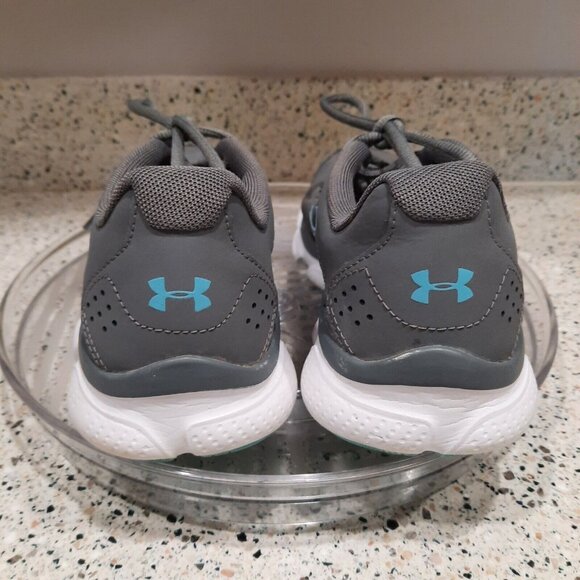 Under Armour Womens Micro G Assert 7 3020674-103 Gray Running Shoes Sneakers 7.5 - Picture 4 of 6